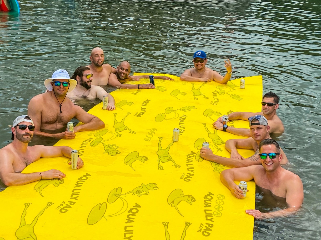 A bachelor party at Lake Austin