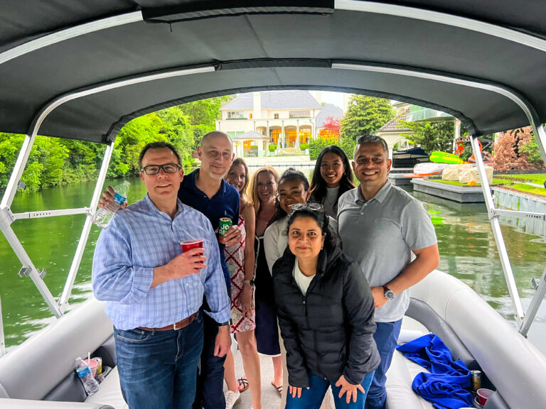 Team building with Wake Riderz Corporate Boat Rentals in Austin, TX