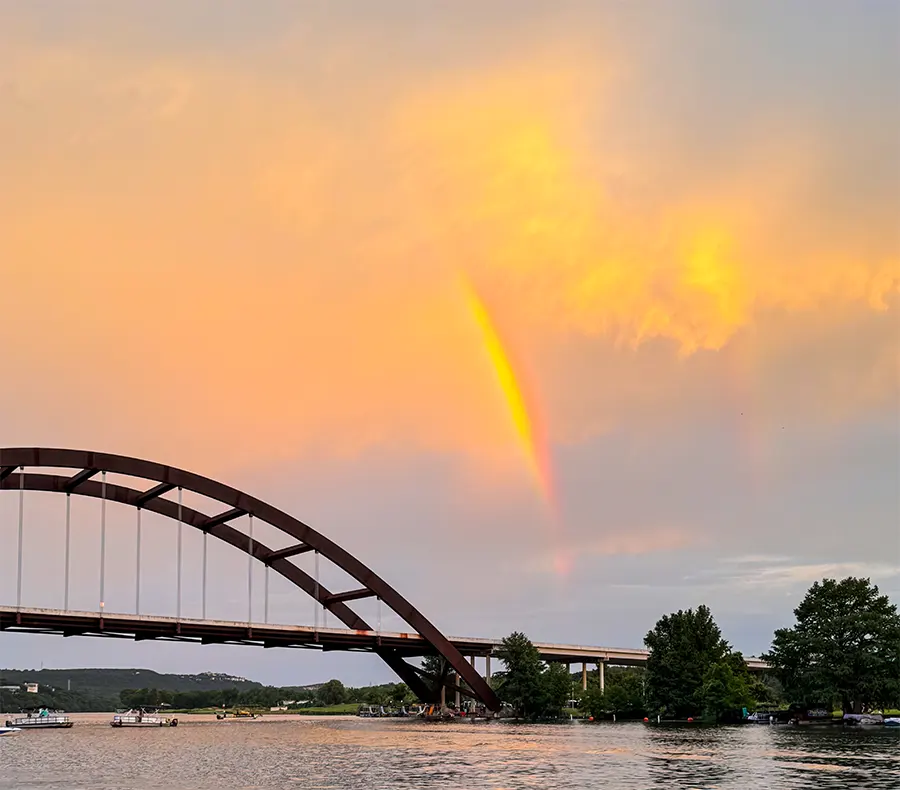 Pennybacker Bridge near the Loop 360 Boat Ramp on Lake Austin
